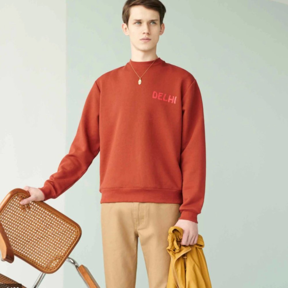 Trademark Delhi Rusty Red Graphic Sweatshirt Mens